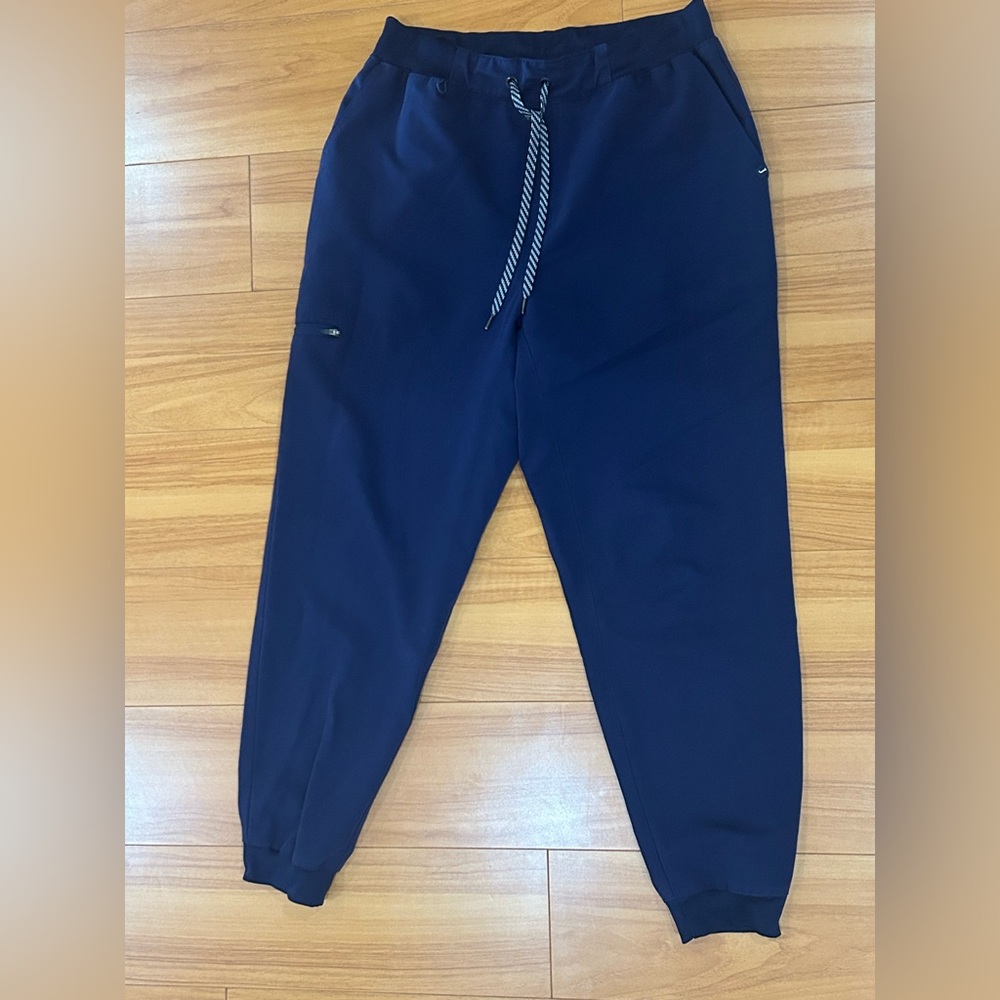 Jaanuu Men's Momentum 2-in-1 Scrub Jogger - Navy - Size L
